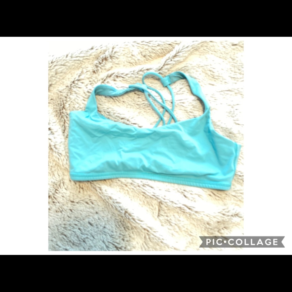 Aqua blue lulu lemon top